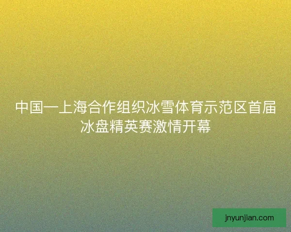 中国—上海合作组织冰雪体育示范区首届冰盘精英赛激情开幕